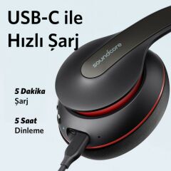 Anker Soundcore Life Q10 Kablosuz Bluetooth 5.0 Kulaklık - Siyah