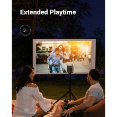 Anker Nebula Mars II Pro Android  TV Box Akıllı Taşınabilir WiFi Kablosuz Projeksiyon Cihazı ve Hoparlör - Siyah - D2323