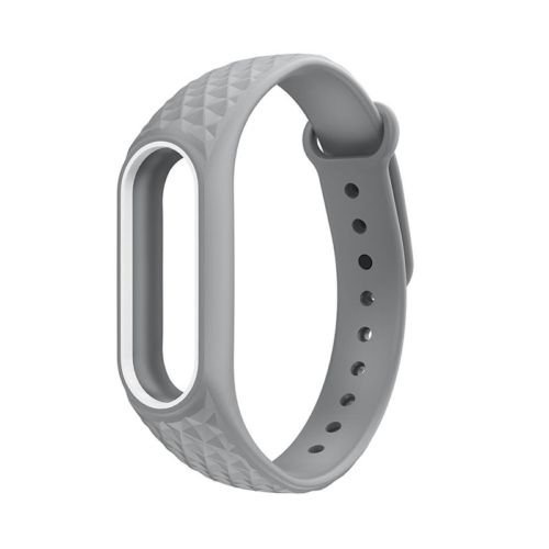 Xiaomi Mi Band 2 Akıllı Bileklik Kordonu Aura Gri - Beyaz