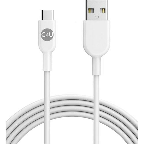 C4U USB to Type-C PD 40W Data ve Şarj Kablosu 1 metre - Beyaz