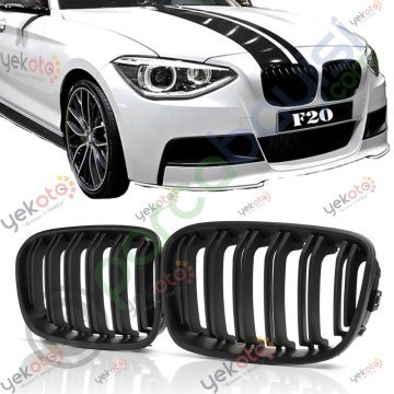 Bmw F20 Ön Böbrek Panjur 2011-2015 Arası Uyumlu Piano Black