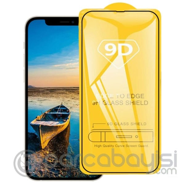 Ally iPhone 13 - 13 Pro 6.1 Full Glue-Tempered Cam Ekran Koruyucu