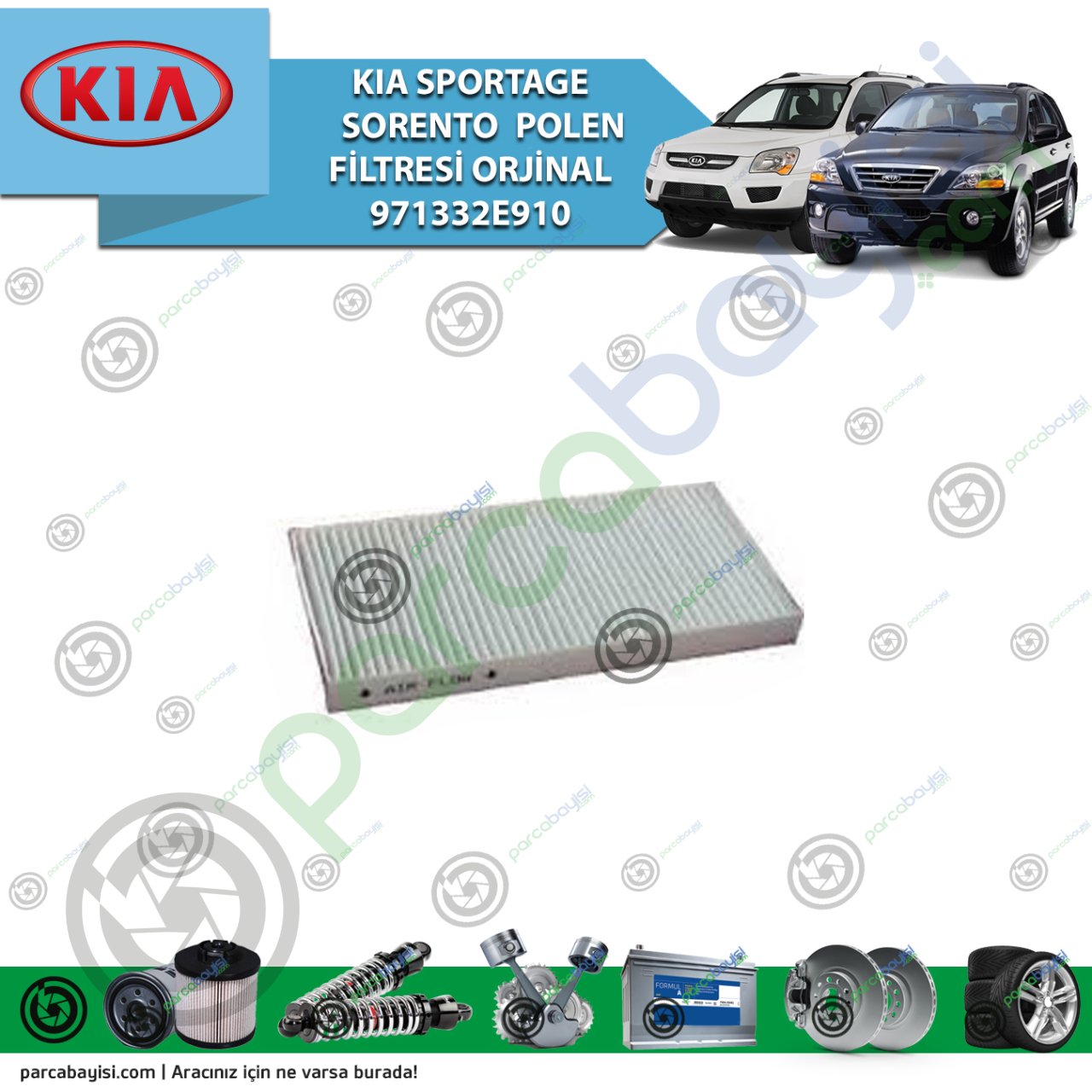 Kia Sorento Sportage Polen Filtresi Orjinal | S971332E910