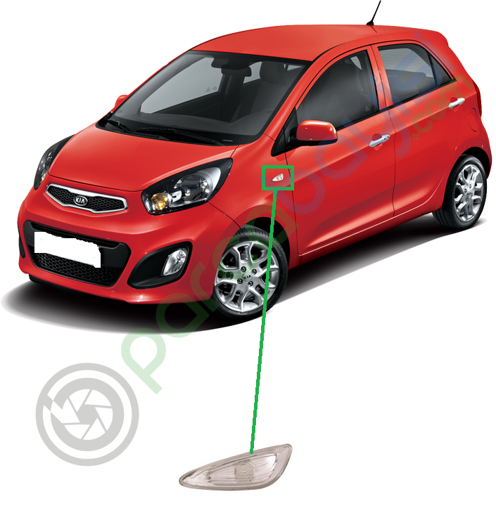 Çamurluk Sinyali Kia Picanto Orjinal | 9233025500