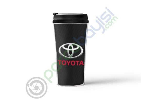 Toyota Araca Özel Termos Bardak Kupa Isı Yalıtımlı Çift Katman Termos Bardak Termal Kupa