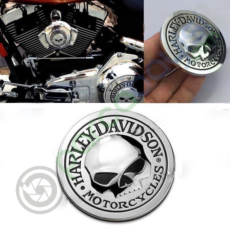 Harley Davıdson Skull Metal 3D Amblem Logo Sticker