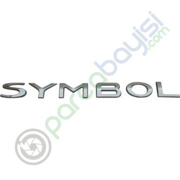 Renault Symbol Amblem Monogram Arka Bagaj Yazı Orjinal Boyut