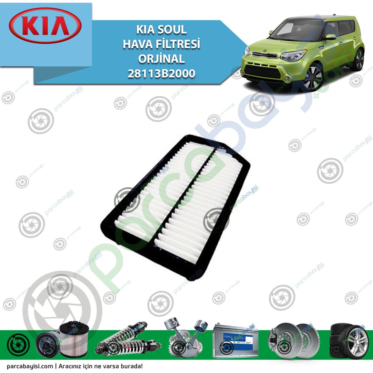 Kia Soul Hava Filtresi Orjinal 28113B2000