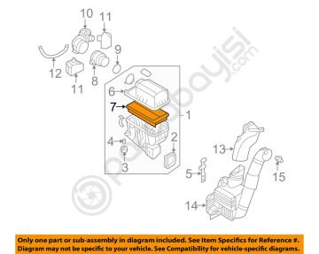 Kia Carnival Hava Filtresi Orjinal | 281134D000