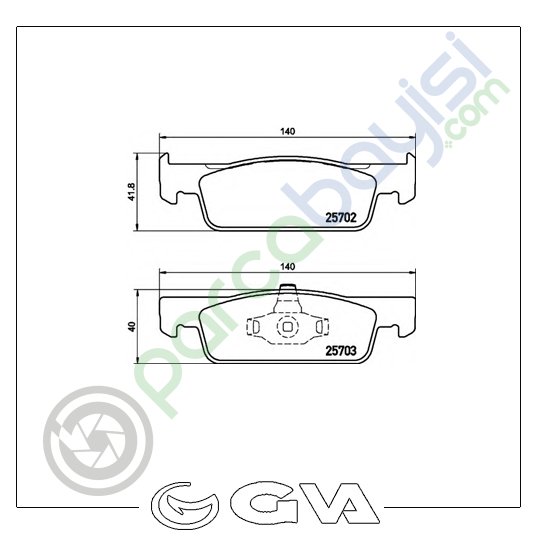 Dacia Duster Ön Balata Seti 2012 Sonrası 410602581R-410605612R