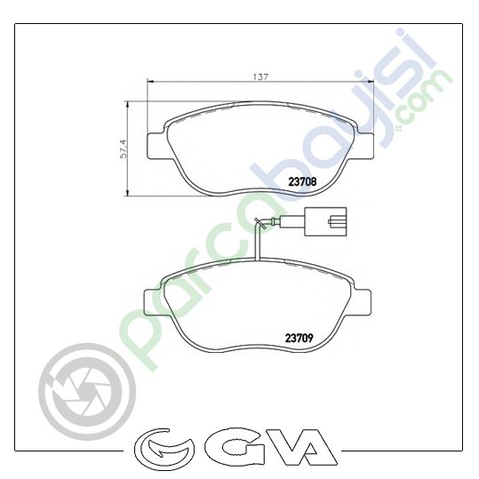 Fiat Doblo Ön Balata Seti 2007 Sonrası 77364875-77364473-77363958