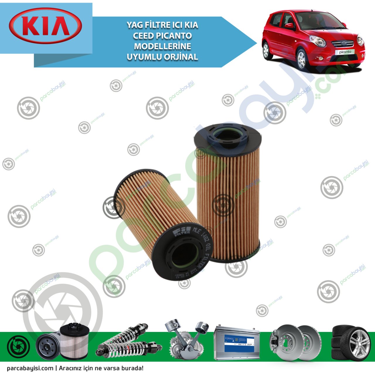 Kia Ceed - Picanto - Cerato Yağ Filtre Orjinal | 263202A002