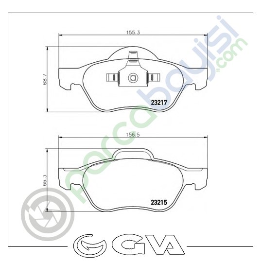 Renault Iı Scenıc Ön Balata Seti 2002 Sonrası 410601237R-7701209100-Wva24535