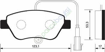 Fiat Albea Ön Balata Seti 55175317-55174420