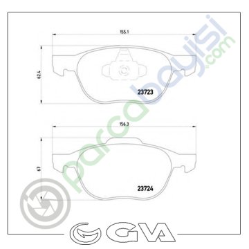 Volvo V50 Ön Balata Seti 2004 Sonrası Uyumlu