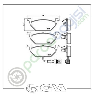 Volkswagen Jetta Ön Balata Seti 1997 Sonrası 1J0698151G-1K0698151F-6R0698151A