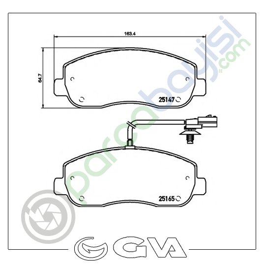 Opel Movano Ön Balata Seti 2010 Sonrası 410603847R-410601061R