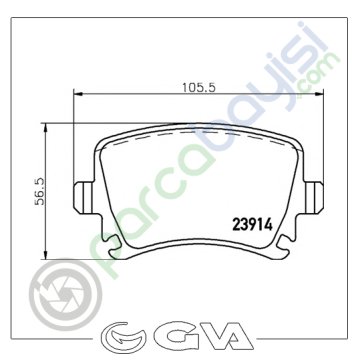 Volkswagen Passat Arka Balata Seti 3C0698451D-1K0698451G