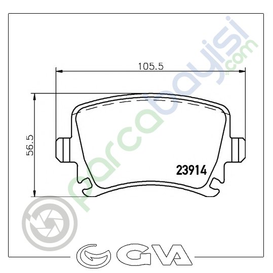 Volkswagen Cc Arka Balata Seti 3C0698451D-1K0698451G