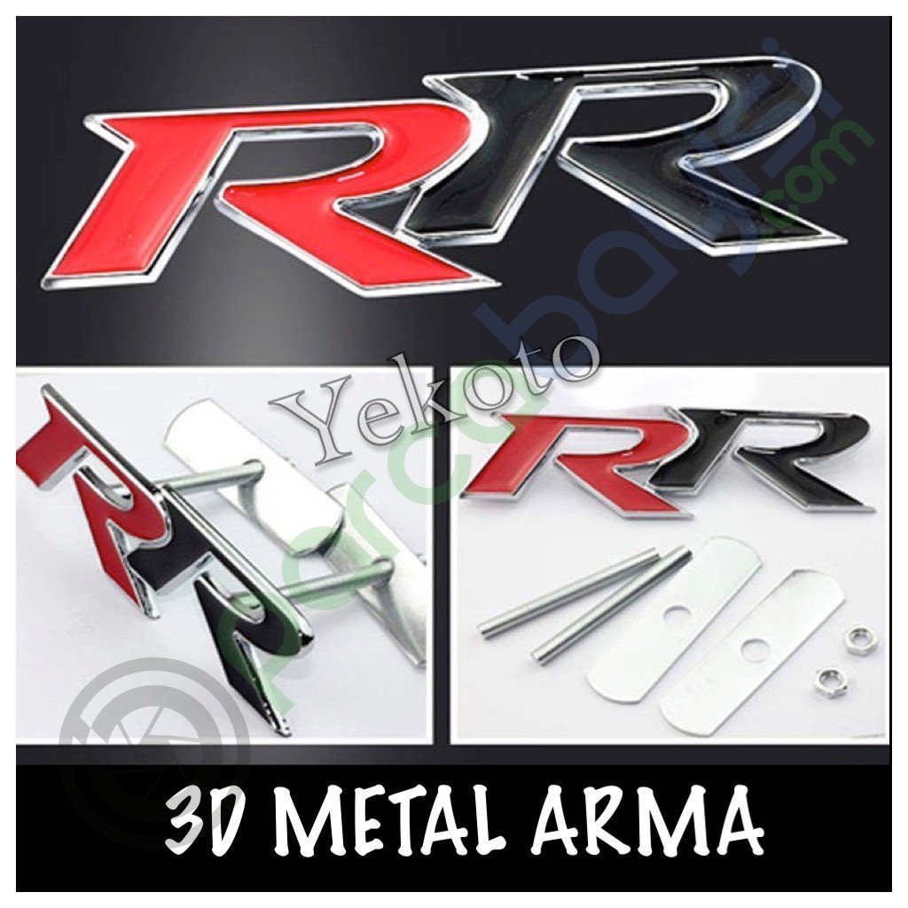 Rr Metal 3D Amblem Ön Panjur Logosu Orjinal Style