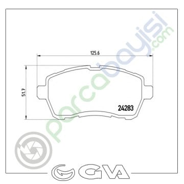 Mazda Iı Ön Balata Seti 2007 Sonrası 1550219-8V512K021Aa