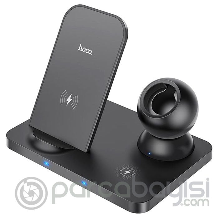 HOCO CW33 15W 3in1 Kablosuz Wireless Hızlı Şarj İstasyonu Watch Tutucu Dock