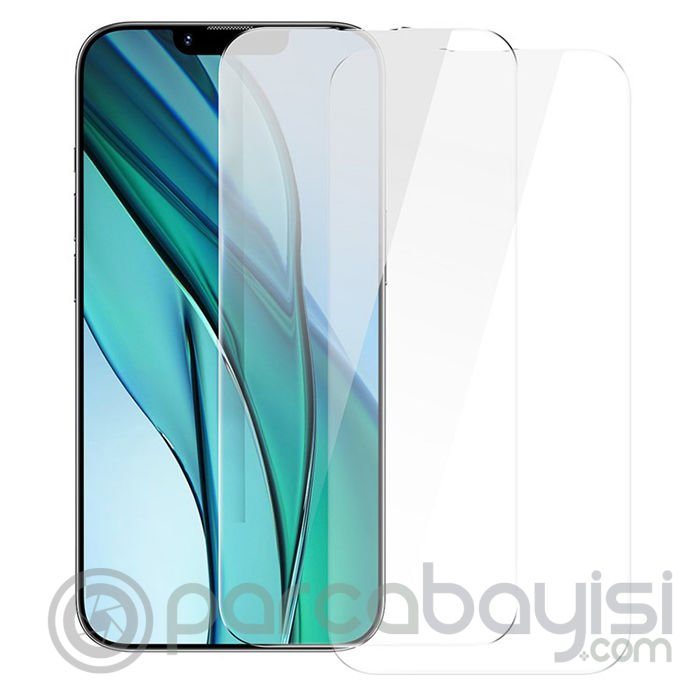 Baseus iPhone 14 Plus-13 Pro Max 6.7 ile Uyumlu 0.3mm All-glass Tempered Full Cam Ekran Koruyucu 2 A