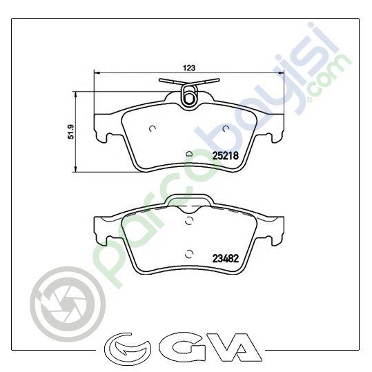 Ford Focus Iı Cmax Arka Balata Seti 2003 Sonrası 3M512M008Ac-440601689R