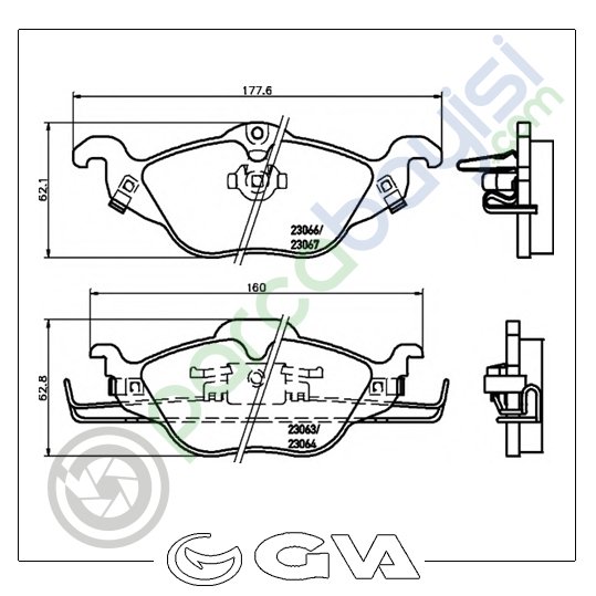 Opel Zafira Fren Ön Balata Seti 1998-2005 Arası 1605034-9195144