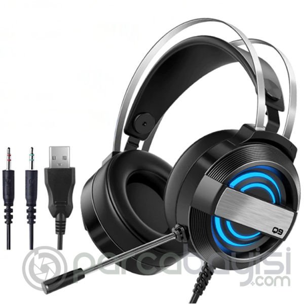 ALLY MC Q9 RGB Led Usb 7.1 3.5mm Jack Gaming Oyuncu Kulaklığı Mikrofonlu
