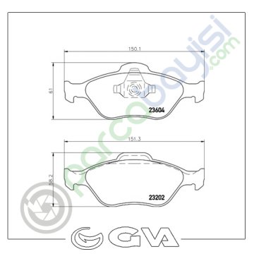 Ford Fiesta Ön Balata Seti 2000 Sonrası Ys6J2K021Dc-Ys612K021Da