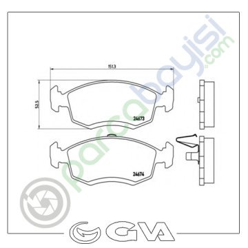 Dacia Logan Ön Balata Seti 2007 Sonrası 6001549803