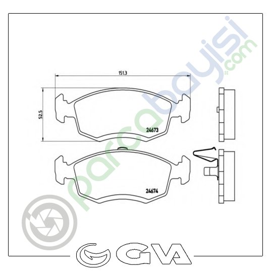 Dacia Sandero Ön Balata Seti 2008 Sonrası 6001549803