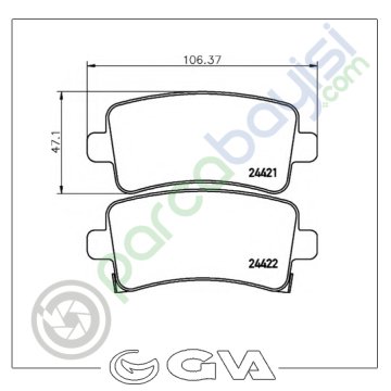 Opel Insıgnıa Arka Balata Seti 2008 Sonrası 1605366-542027