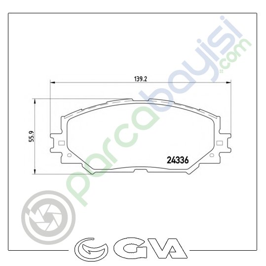 Toyota Corolla Ön Balata Seti 2009 Sonrası 0446542160-0446512610