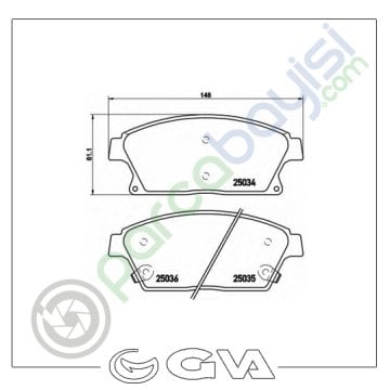 Opel Zafira Ön Balata Seti 2011 Sonrası 1605178-542115