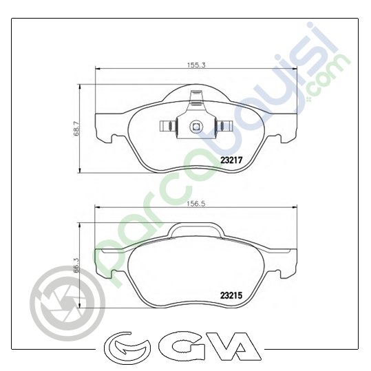 Dacia Logan Iı-Iıı Ön Balata Seti 2001 Sonrası 7701206598-7701208183