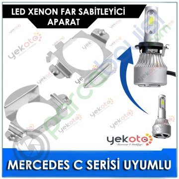 Mercedes C Serisi Led Xenon Far Bağlantı Soketi Sabitleyici Aparat 2 Adet Tk-7002