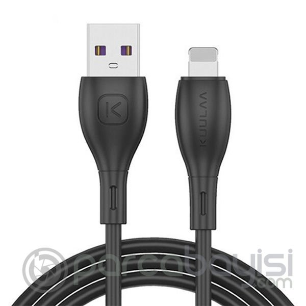 KUULAA Liquid Silicone İPhone 12-11 XS XR 8-7 Şarj Kablosu 2.4A 1metre