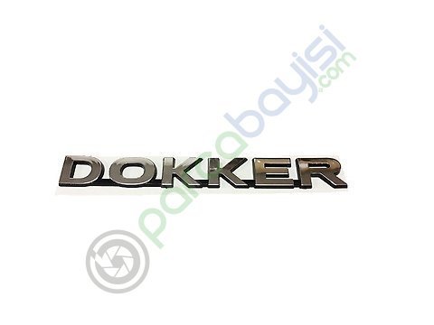 Dacia Dokker İçin Krom Monogram Amblem Arka Yazı