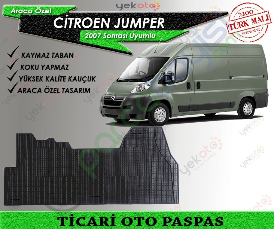 Citroen Jumper 2007 Sonrası Ticari Oto Paspas