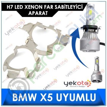 Bmw X5 H7 Led Xenon Far Bağlantı Soketi Sabitleyici Aparat 2 Adet Tk-101