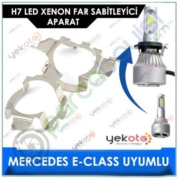 Mercedes E-Class H7 Led Xenon Far Bağlantı Soketi Sabitleyici Aparat 2 Adet Tk-101