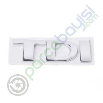 Tdı Metal 3D Amblem Logo Orjinal Style Renksiz