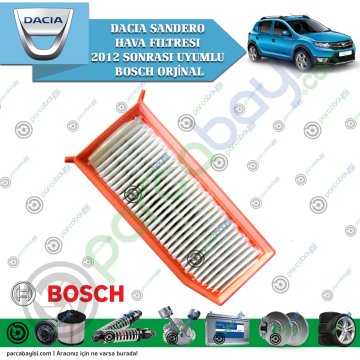 Dacia Sandero Hava Filtresi 2012 Sonrası Uyumlu Bosch Orjinal