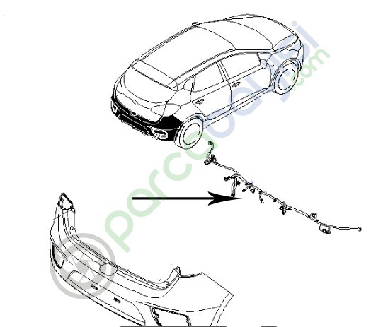 Kia Ceed Park Sensör Kablo Demeti Orjinal 91891A2290