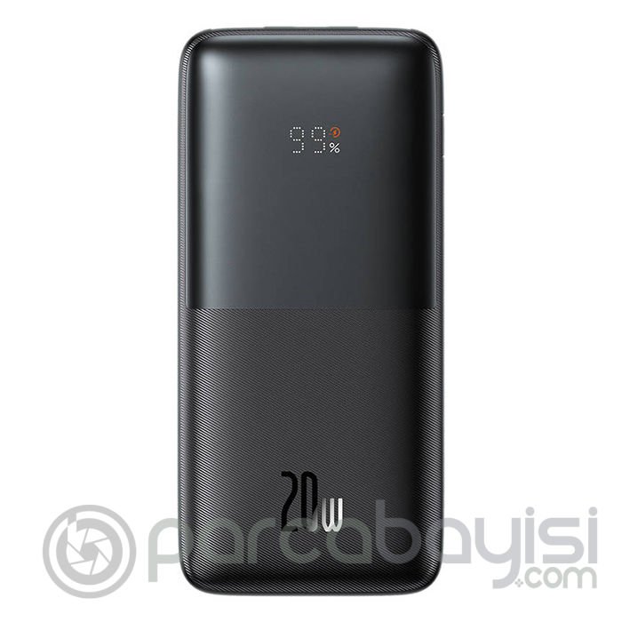 Baseus Bipow Pro 20W Dijital Göstergeli 10000mAh Hızlı Şarj Powerbank