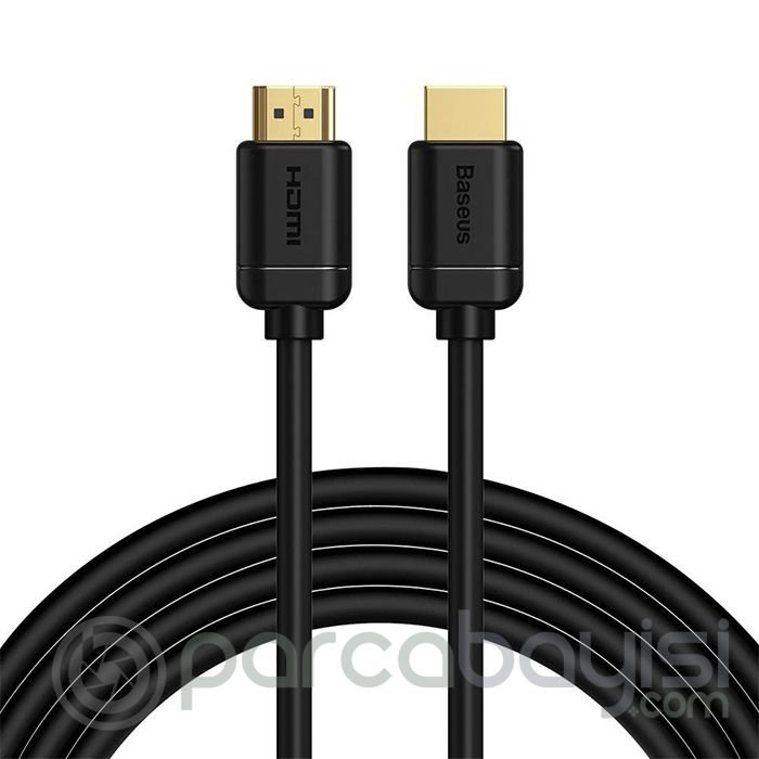 Baseus High Definition HDMI To HDMI Yüksek Çözünürlüklü Görüntü Kablosu - 4K 60Hz 3D HDR 18Gbps 5m