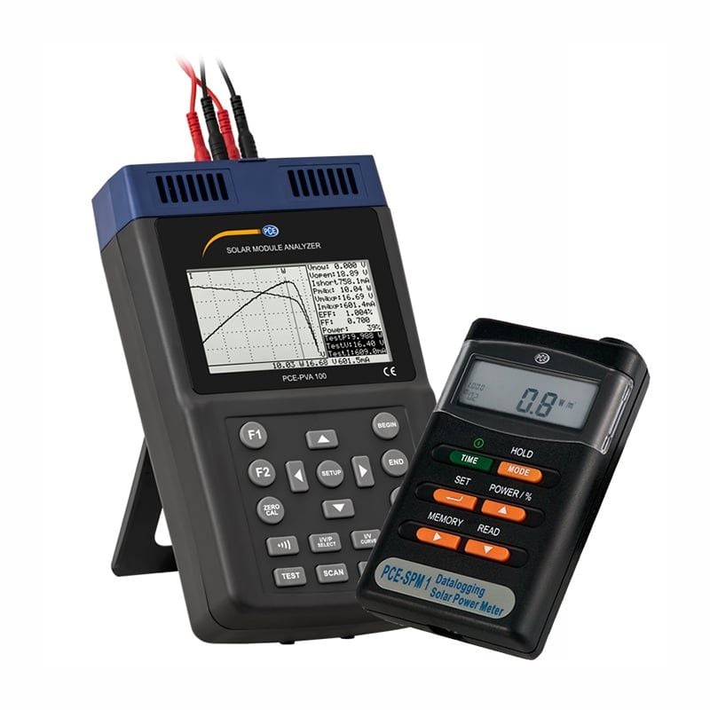 Güneş Paneli Test Cihazı / Güneş Paneli Ölçer KIT PCE-PVA 100-SPM 1-KIT