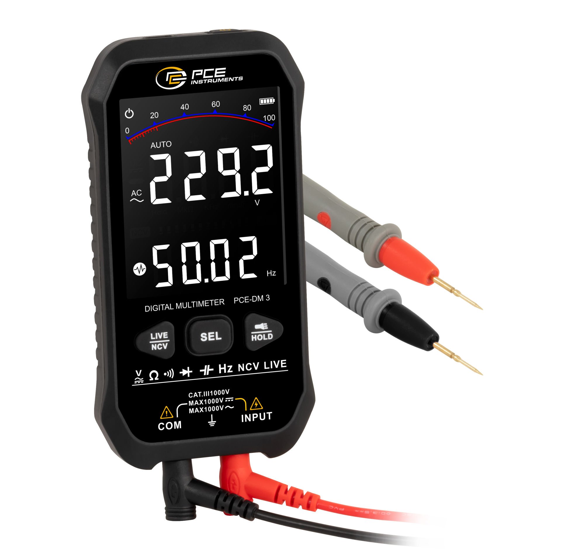 Voltmetre PCE-DM 3